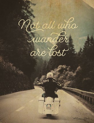 Framed Not All Who Wander Print