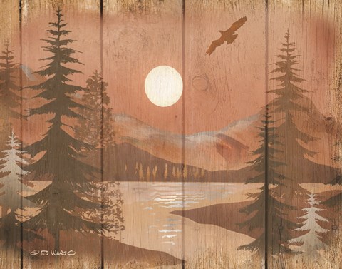 Framed Full Moon II Print