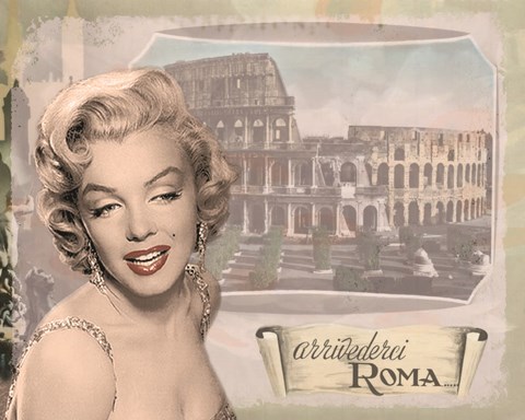 Framed Marilyn Roma Print