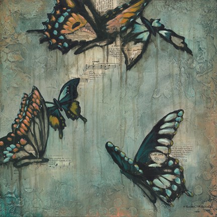 Framed Butterflies #2 Print