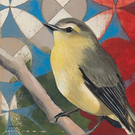 Framed Philadelphia Vireo Print