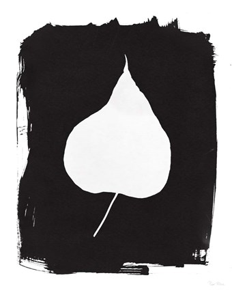 Framed Nature by the Lake Leaves III Black Print