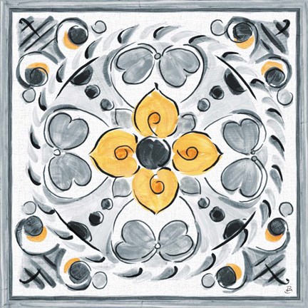 Framed Morning Bloom VIII Gray Print