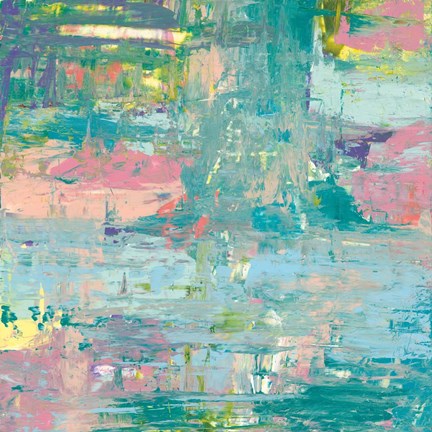 Framed Islands Abstract I Print