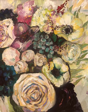 Framed Wedding Bouquet Light Print