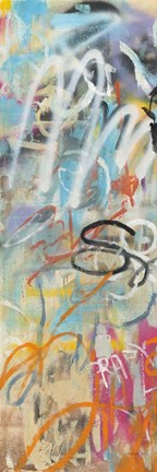 Framed Graffiti Love Panel I Print