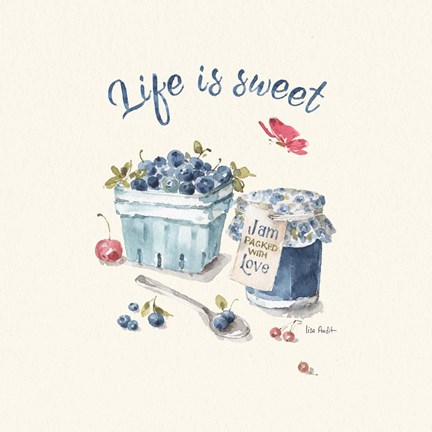 Framed Summer Garden XVI Print