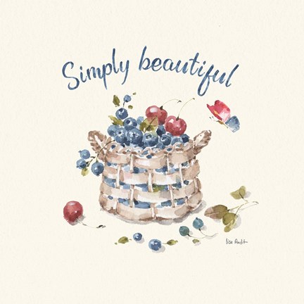 Framed Summer Garden XIV Print