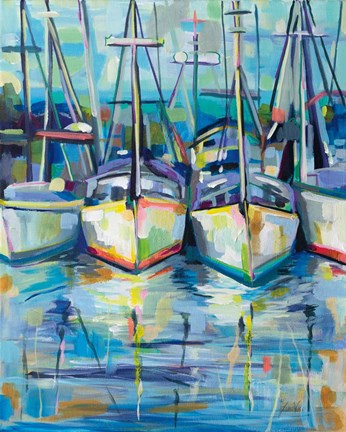 Framed Morning Dock Print