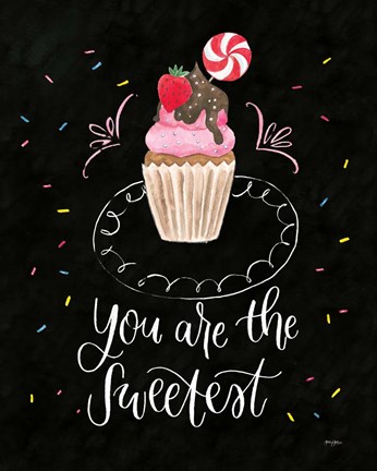 Framed Sweet Life III Dark Print