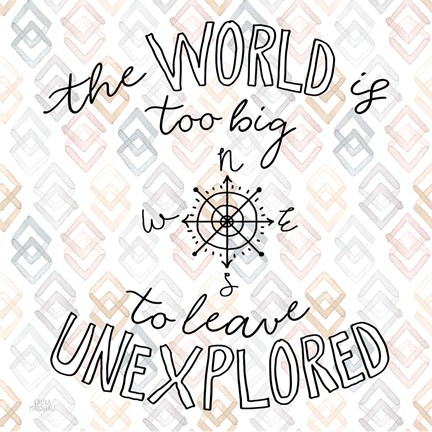 Framed World Traveler II Diamond Print