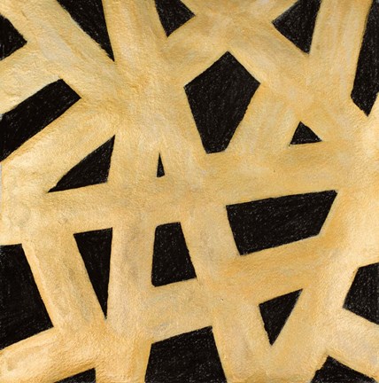 Framed Gold Lines Print