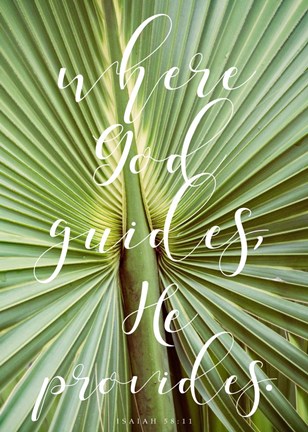 Framed Where God Guides Print