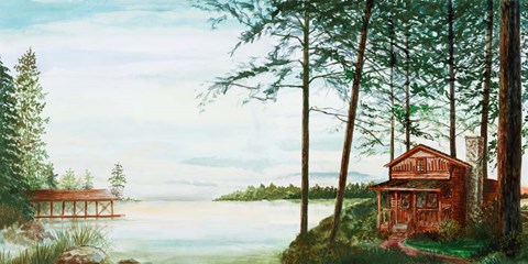 Framed Into the Woods Print