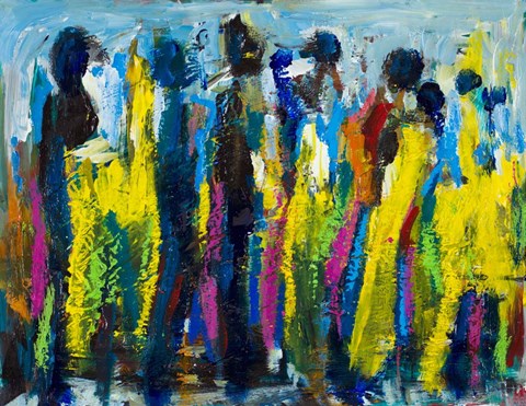 Framed Busy Streets Print