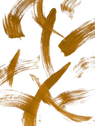 Framed Copper Strokes II Print