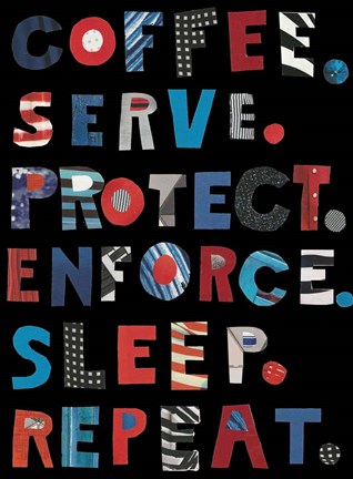 Framed Policeman&#39;s Inspiration Print