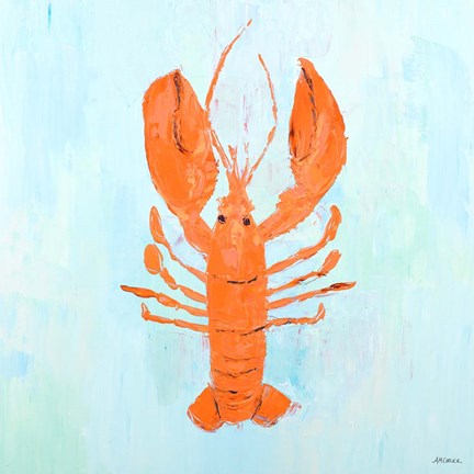 Framed Orange Claw Buddies I Print