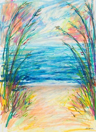 Framed Path to the Water Print