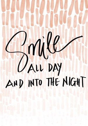 Framed Smile Into the Night Print