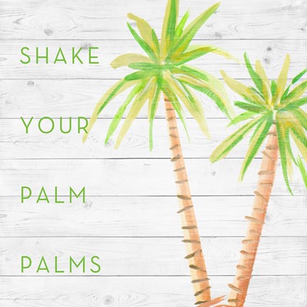 Framed Shake Your Palm Palms Print