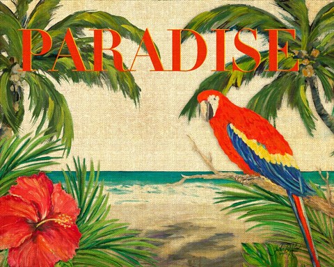 Framed Tropical Paradise Print