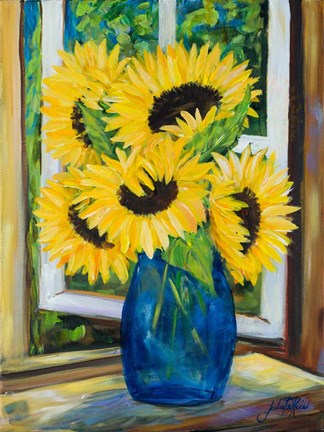 Framed Sunflowers Print