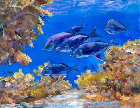 Framed Under the Sea Print