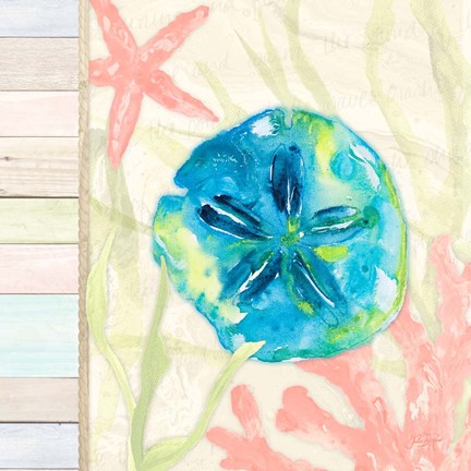 Framed Pastel Coastal I Print