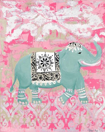 Framed Pink Bazaar II Print