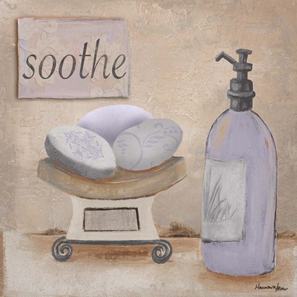 Framed Lavender Bath II Print