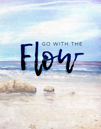 Framed Go with the Flow Print