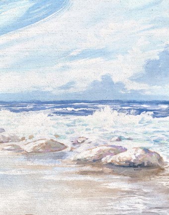 Framed Crashing Waves Print