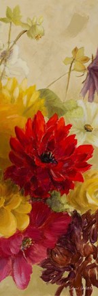 Framed Blooming Panel I Print