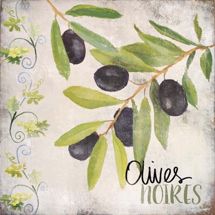 Framed Olives Noires Print