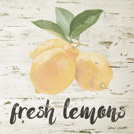 Framed Fresh Lemons Print