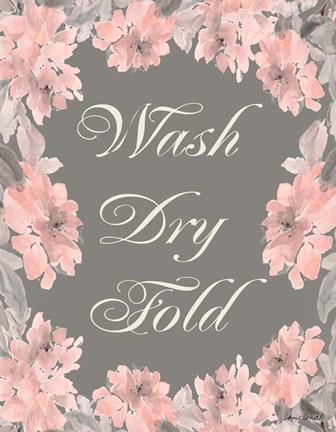 Framed Wash Dry Fold Print