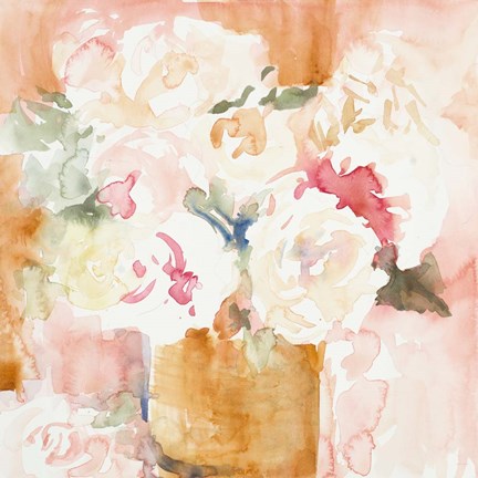 Framed Cascading Blooms II Print