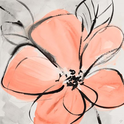 Framed Cafe Rose III Print