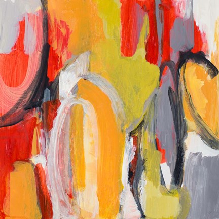 Framed City Symphony I Print