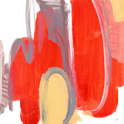 Framed Catching the Tempo Orange I Print