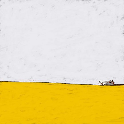 Framed Barn in the Distance Print