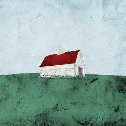 Framed Mint Fields Print