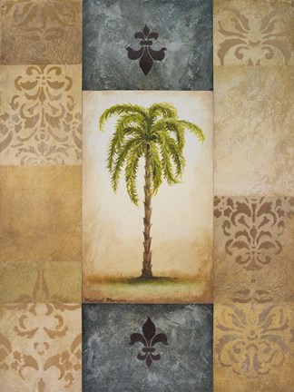 Framed Fantasy Palm II Print