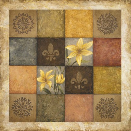 Framed Color Swatch Blossom I Print