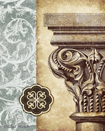 Framed Romanesque I Print