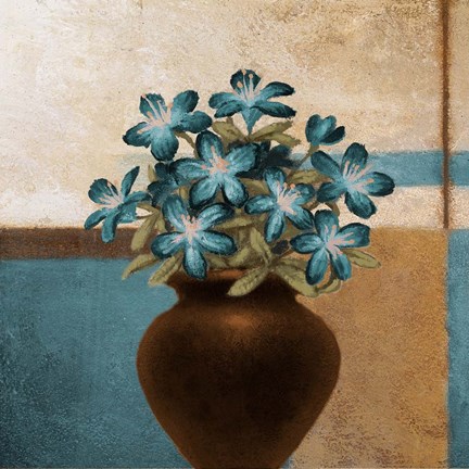 Framed Floral Motif I Print