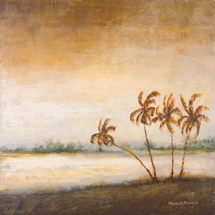 Framed Coastal Romance II Print