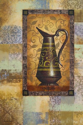 Framed Deep Crimson Vessel I Print