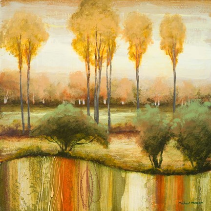 Framed Early Morning Meadow II Print